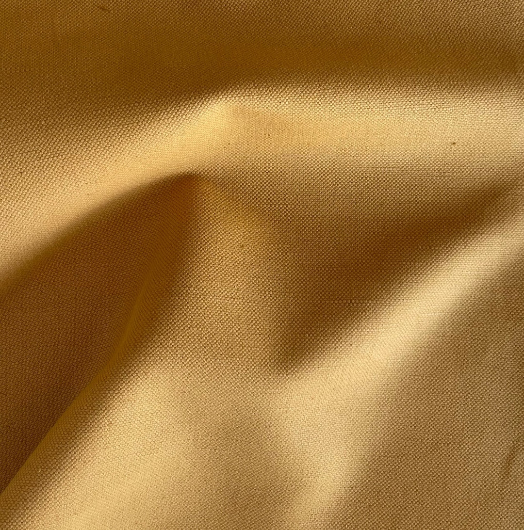 Mid-Weight Honeyed Butterscotch Textured Cotton Canvas (Made in India)