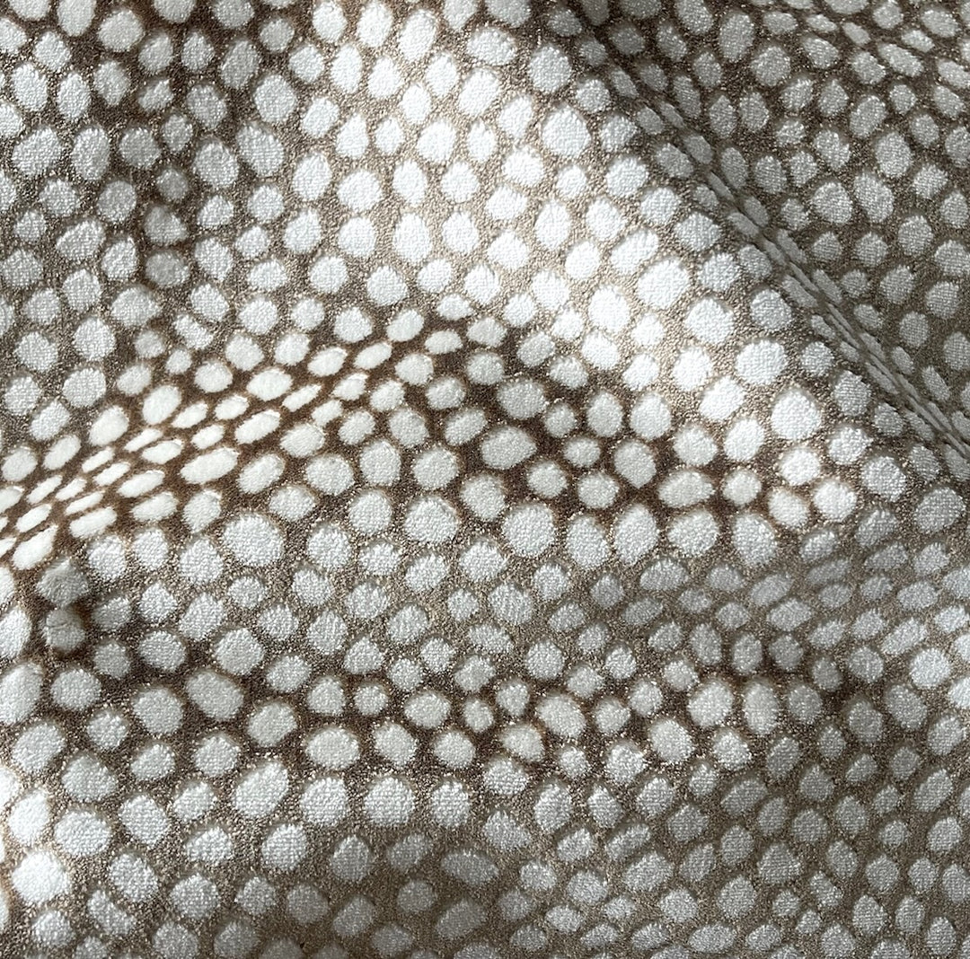 Heavy-Weight Snow Dot Viscose Blend Chenille Velvet