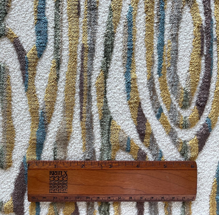 High-End Curried Teal Tiger Eye Viscose Blend Chenille Velvet (Made in Turkey)