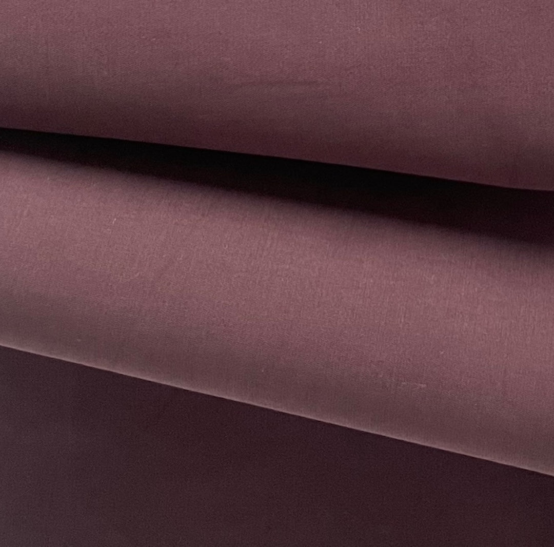 Mid to Heavy-Weight Musty Cabernet Sueded Cotton (Made in Italy)