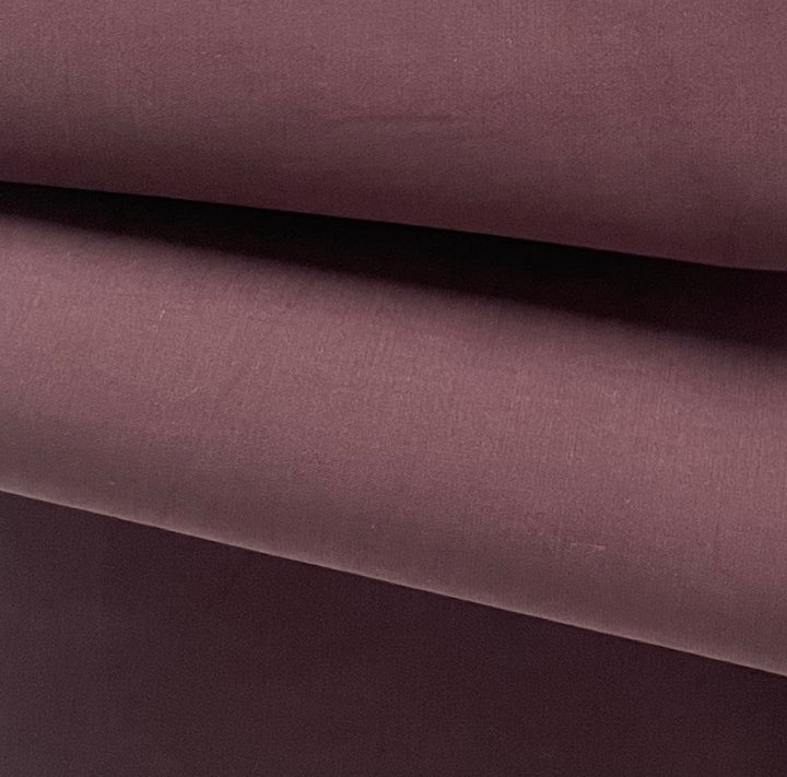 Mid to Heavy-Weight Musty Cabernet Sueded Cotton (Made in Italy)
