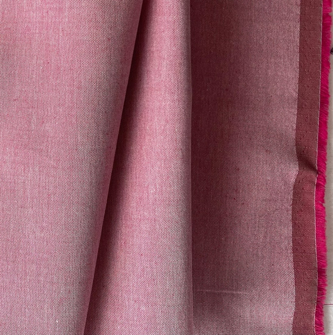 Solbiati Strawberry Pink Cotton Oxford Shirting (Made in Italy)