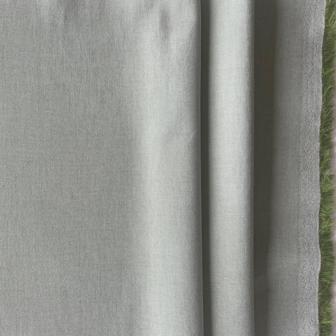 Solbiati Mid-Weight Pear Green & White Cotton Twill (Made in Italy)