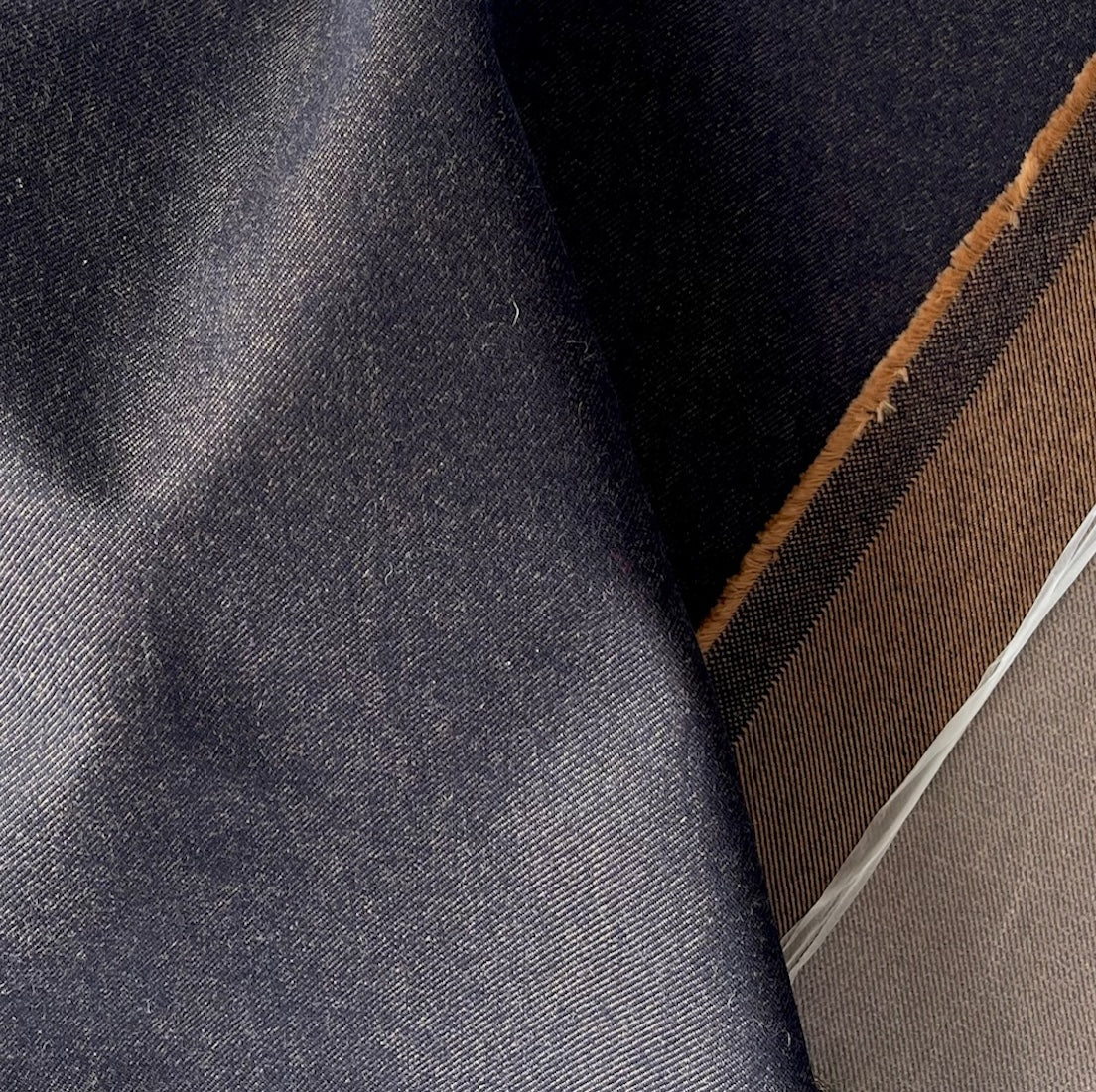 Loro Piana Storm System® Water-Resistant Navy & Cognac Cotton