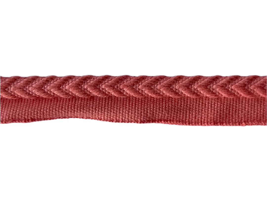5/8" Fresh Salmon Cotton Piping Trim (Made in France)