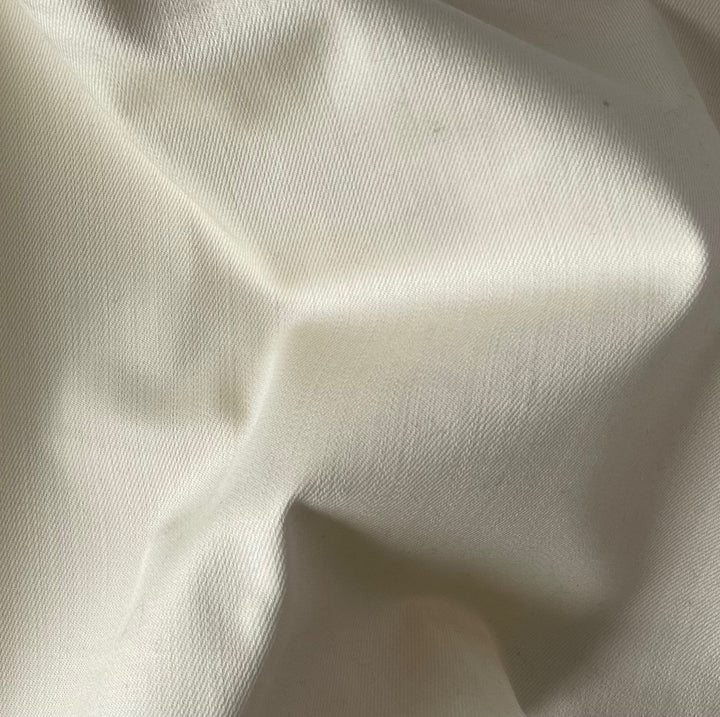 Mid-Weight Almond Stretch Cotton Twill