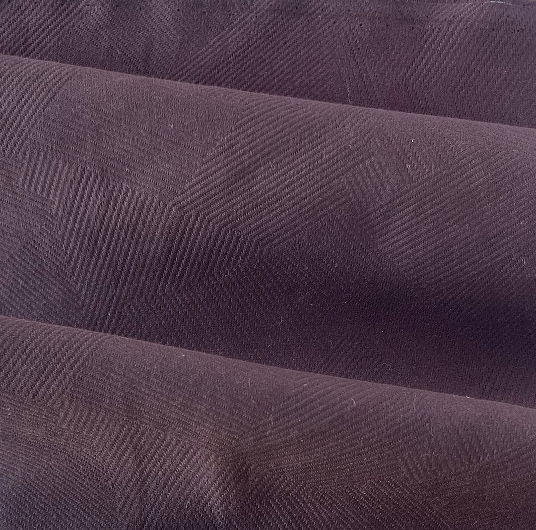High-End Mid-Weight Warm Redwood Geometric Cotton Pique (Made in Italy)