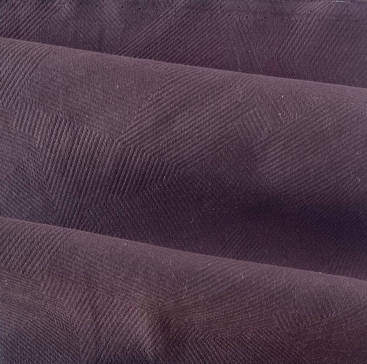High-End Mid-Weight Warm Redwood Geometric Cotton Pique (Made in Italy)