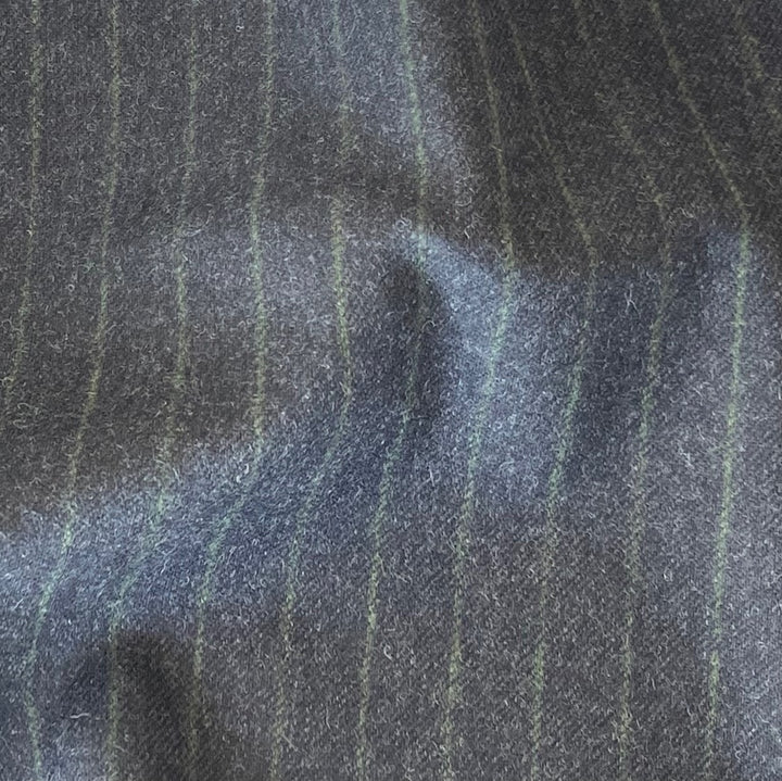 Eleventy Lighter-Weight Fog & Pine Wool Blend Suiting (Made in Italy)