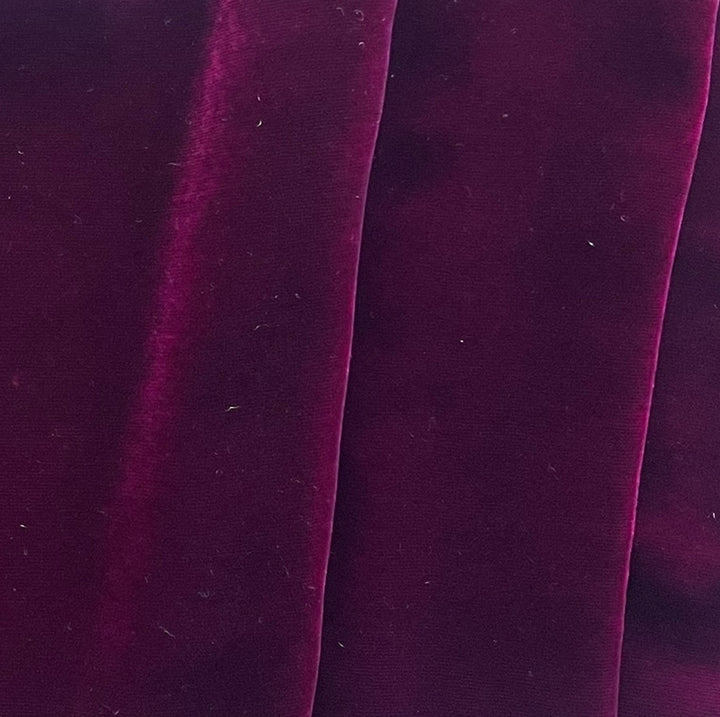 Byzantine Plum Silk & Rayon Blend Velvet