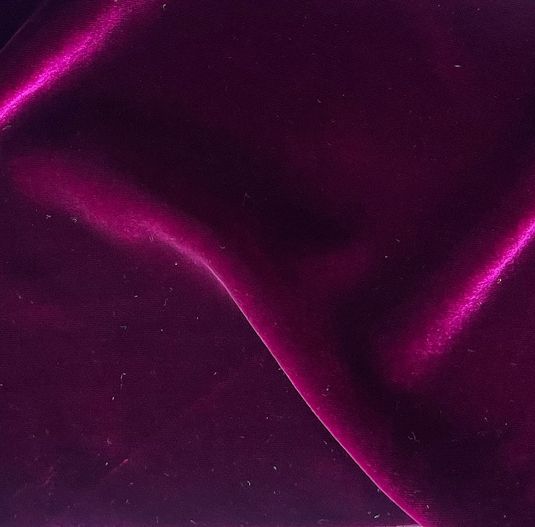 Byzantine Plum Silk & Rayon Blend Velvet