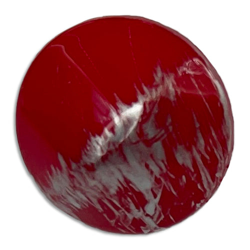 Cherry & Snow Heartbeat Plastic Button (Made in Italy)