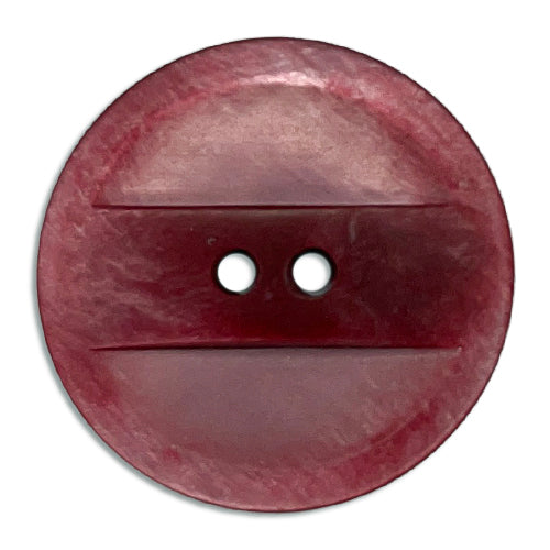 Berried Mauve Jam 2-Hole Plastic Button (Made in Switzerland)