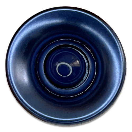 Concave Royal Navy Plastic Button (Made in Spain)