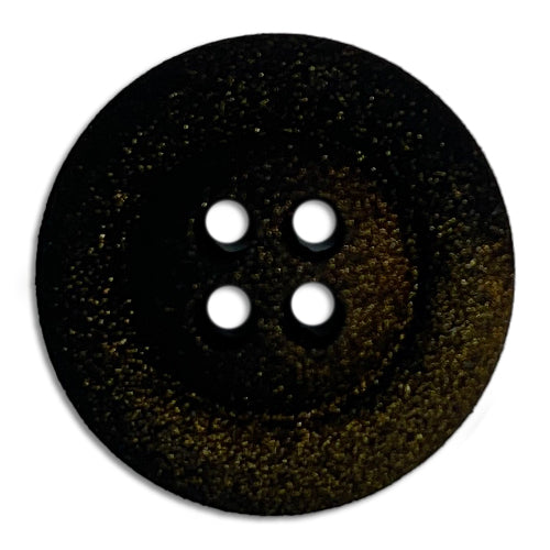 Espresso Bean Grainy 4-Hole Plastic Button (Made in Germany)