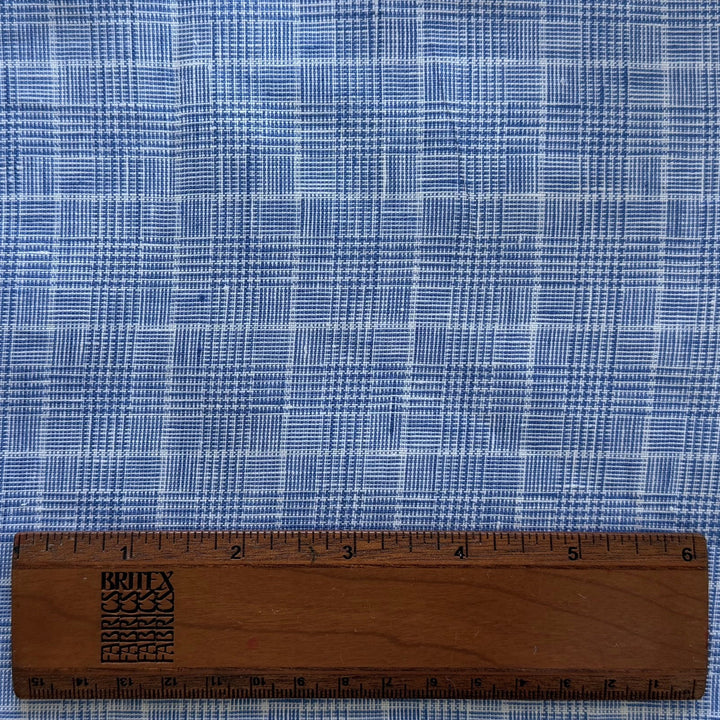 Lighter-Weight Glen Plaid Windowpane Linen (Made in Italy)