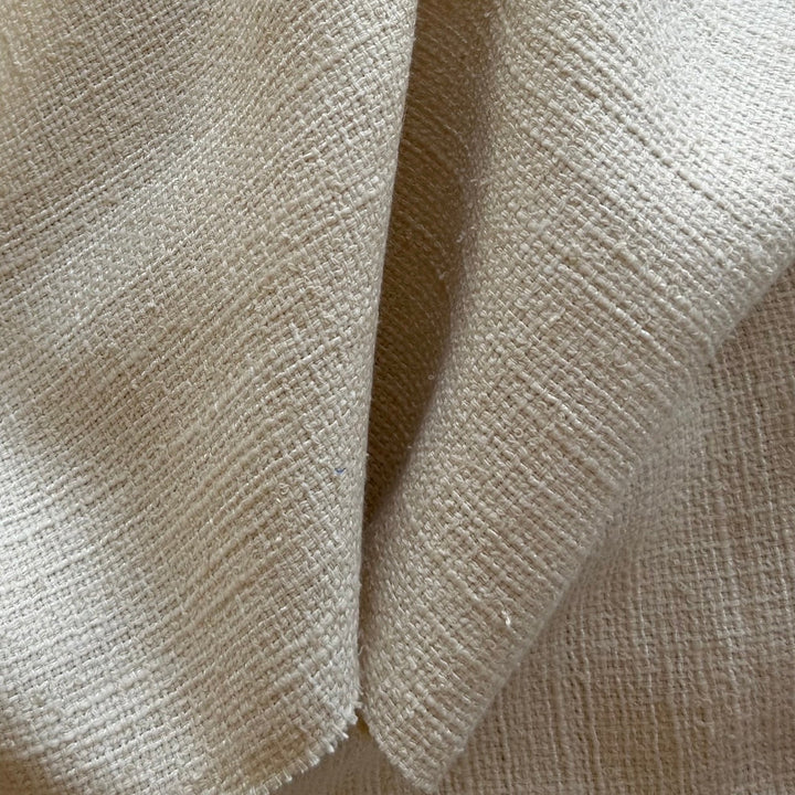 Mid-Weight Soft Straw Linen & Cotton (Made in Italy)
