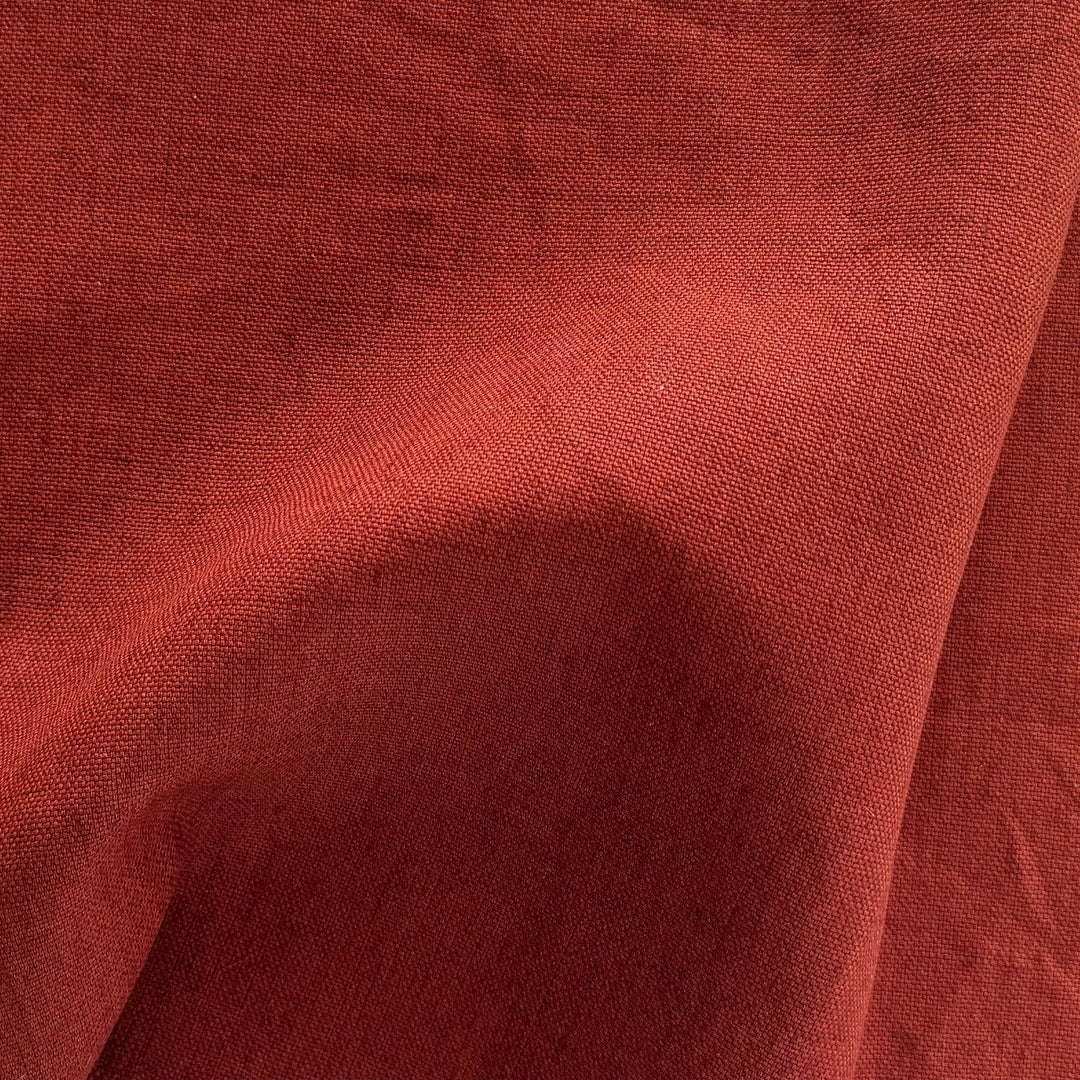 Mid-Weight Vintage Rust Linen (Made in Italy)