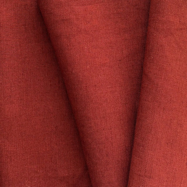 Mid-Weight Vintage Rust Linen (Made in Italy)