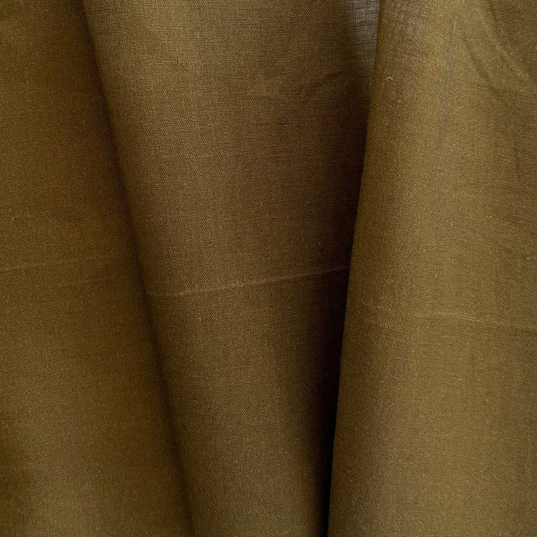 Light-Weight Olive Cider Dip-Dyed Linen (Made in Italy)