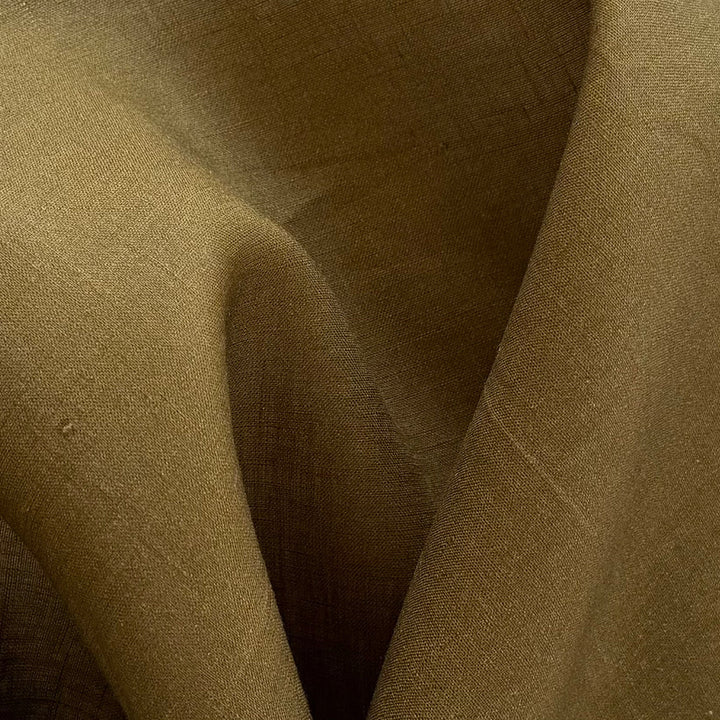Light-Weight Olive Cider Dip-Dyed Linen (Made in Italy)