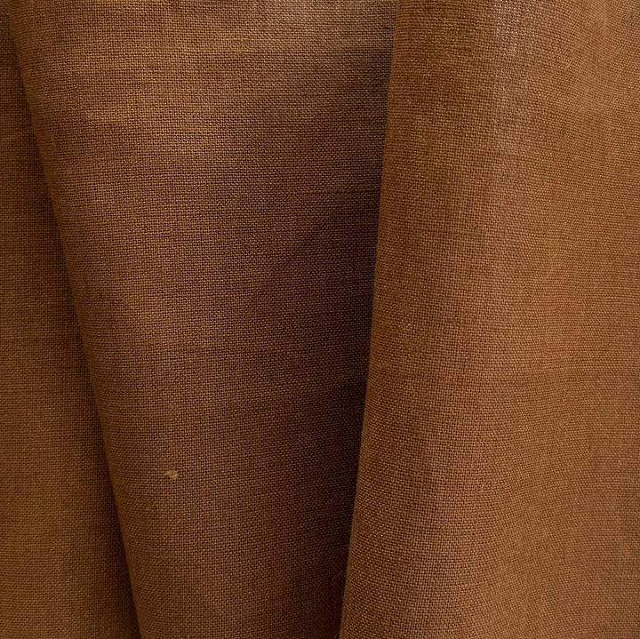 Mid-Weight Cognac Nights Linen (Made in Italy)