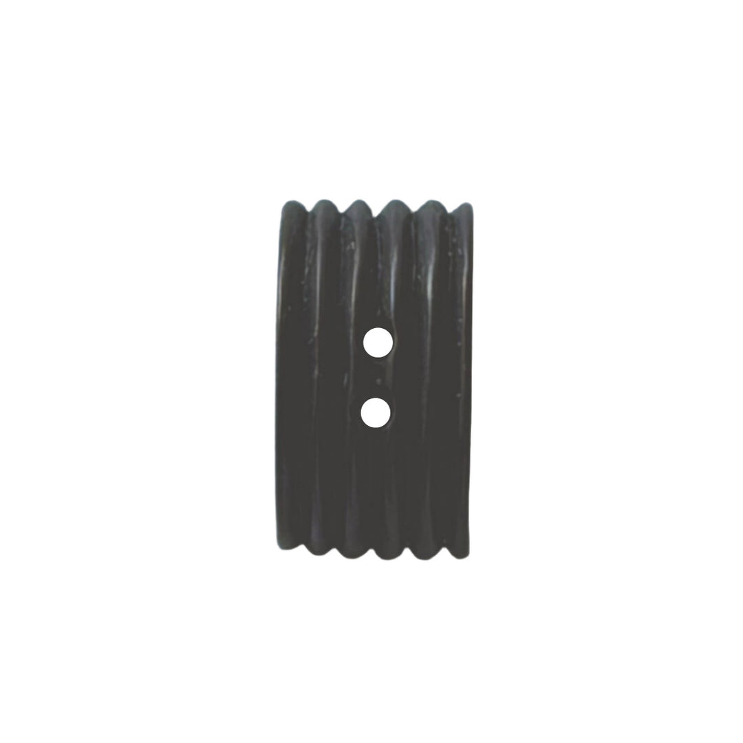 1" Ridged 2-Hole Plastic Toggle Button (Made in Italy)