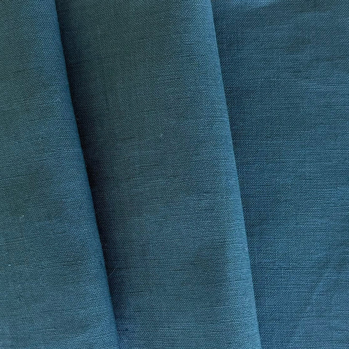 Lighter-Weight Teal Lagoon Handkerchief Linen (Made in Italy)