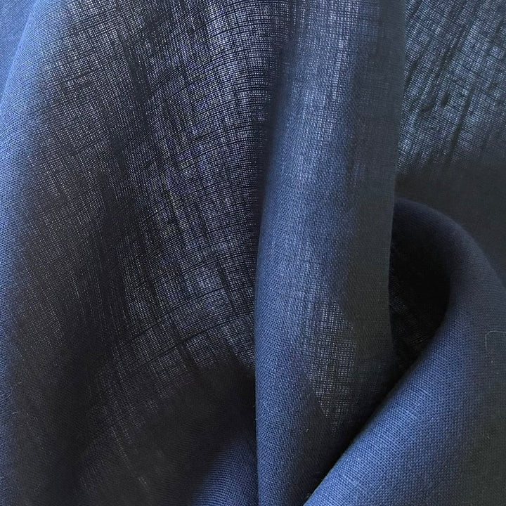 Loro Piana Nautical Navy Handkerchief Linen (Made in Italy)