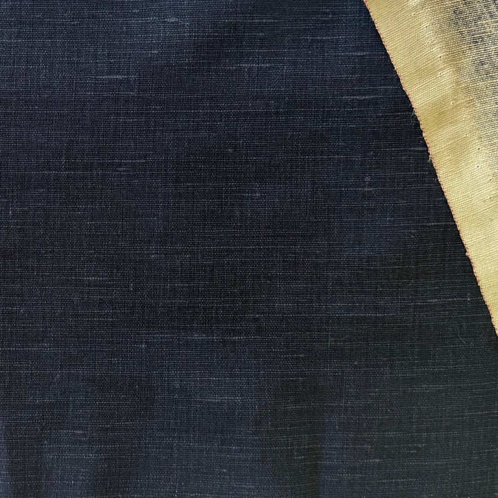 A. McQueen Lighter-Weight Charred Eggplant Variegated Linen (Made in Italy)
