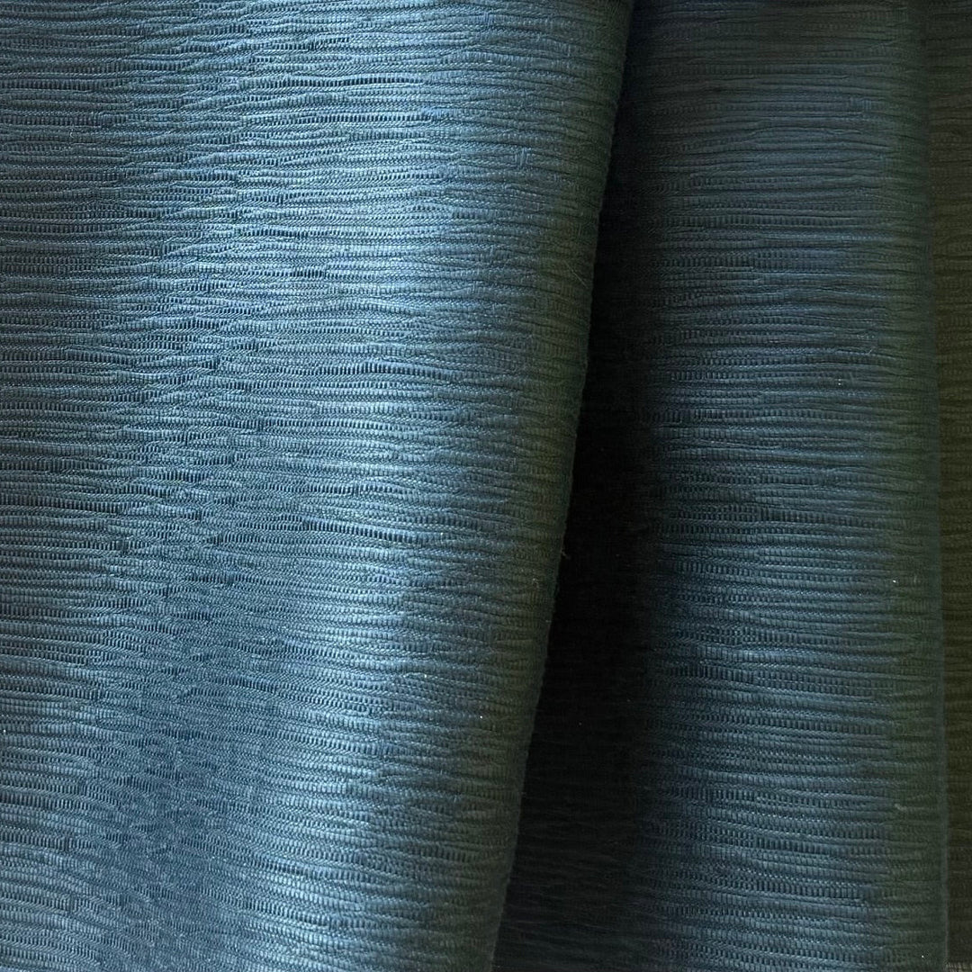 Crystal Teal Crinkled Linen & Silk (Made in Italy)