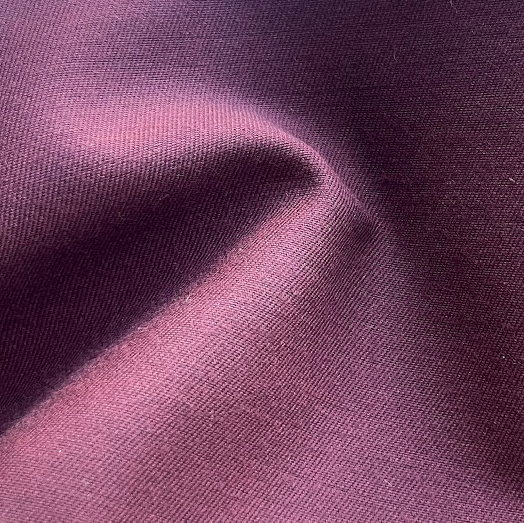 Herno Bordeaux Water Resistant Virgin Wool Blend Twill (Made in Italy)