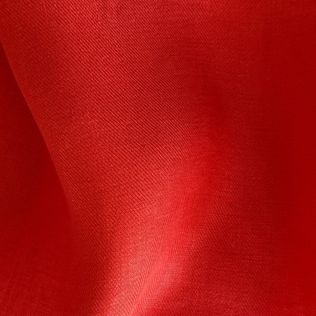 High-End Rich Heirloom Tomato Linen Twill (Made in Italy)