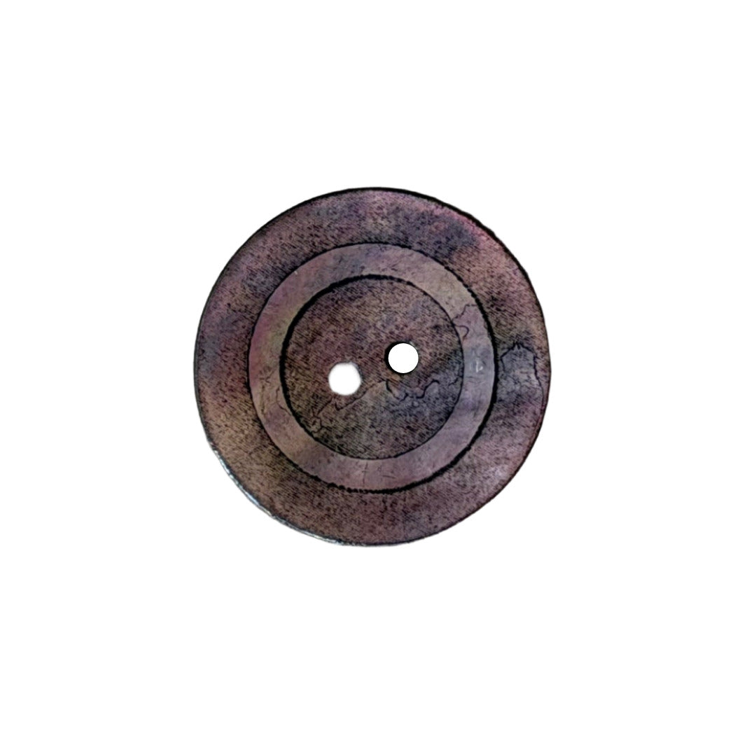 Mottled Wildrose 2-Hole Shell Button (Made in Spain)