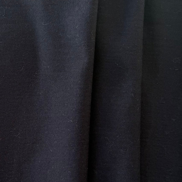 Light to Mid-Weight Onyx Cotton Jersey Knit (Made in Italy)