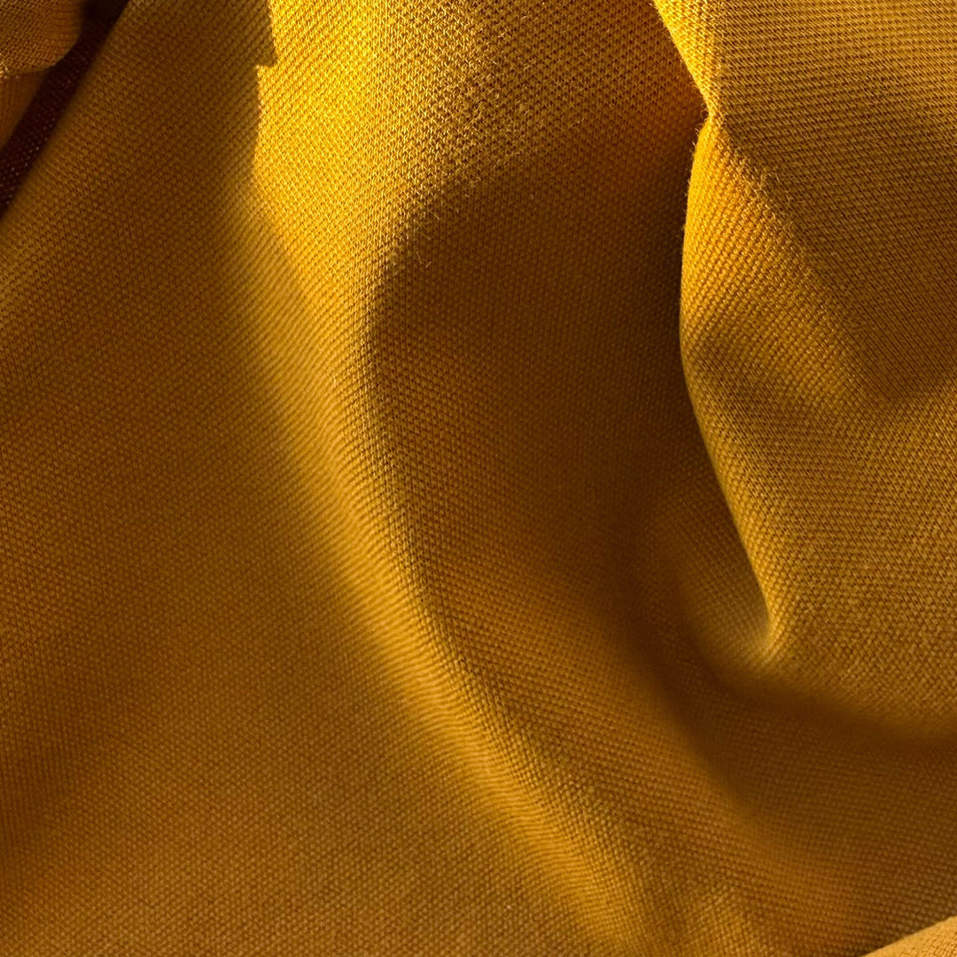 Spiced Curry Cotton Knit Jersey Pique (Made in Italy)