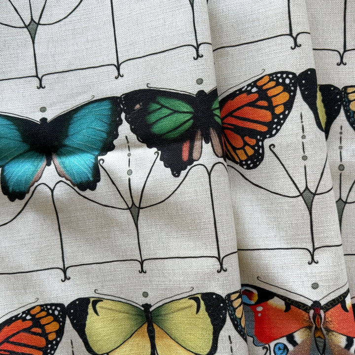 Mid-Weight Art Deco Papillon Cotton Canvas  (Made in India)