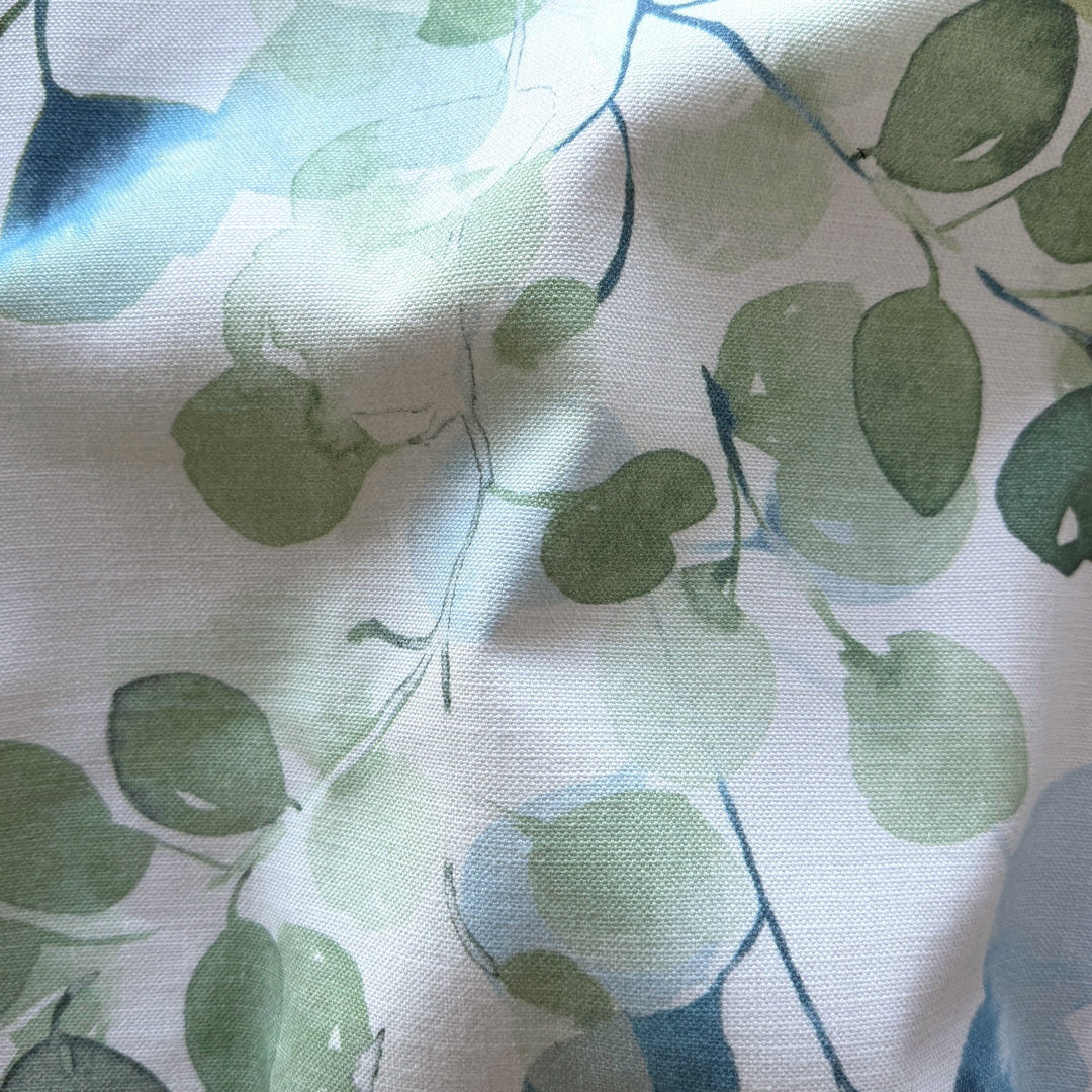 Mid-Weight Translucent Water Lilies Cotton Canvas  (Made in India)
