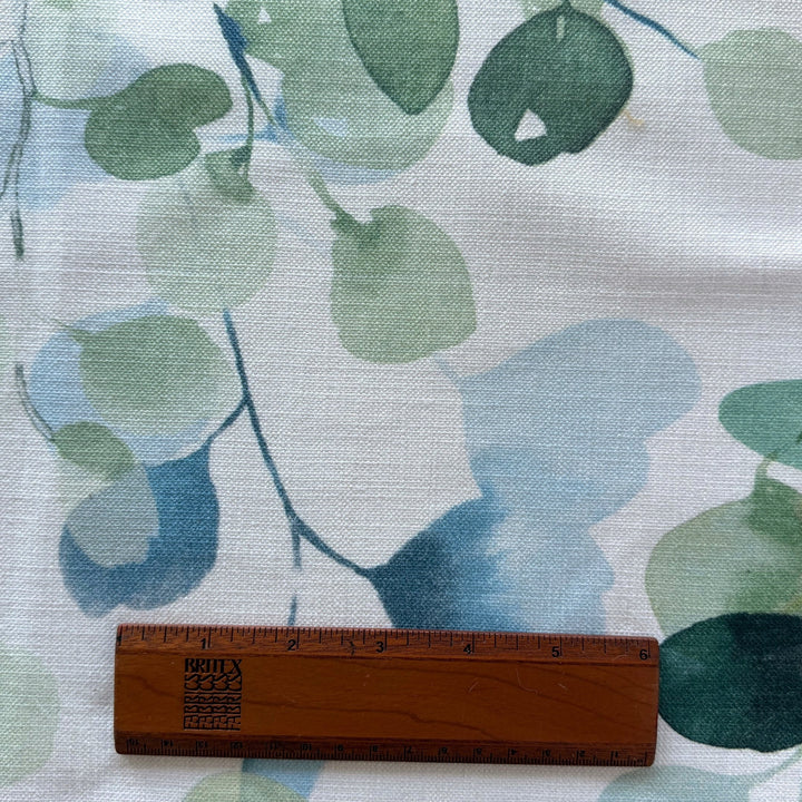 Mid-Weight Translucent Water Lilies Cotton Canvas  (Made in India)