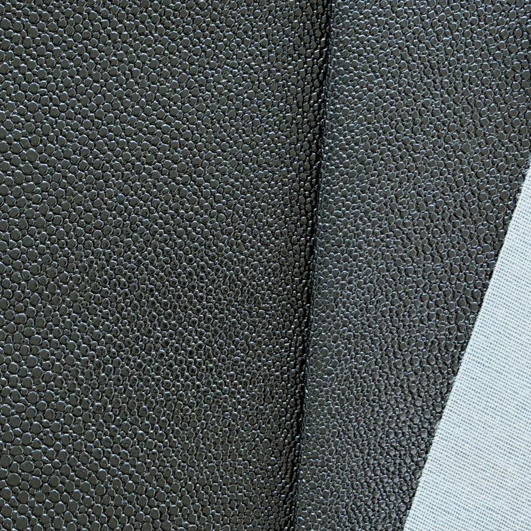 Jet Black Eel Backed Vinyl (Made in USA)
