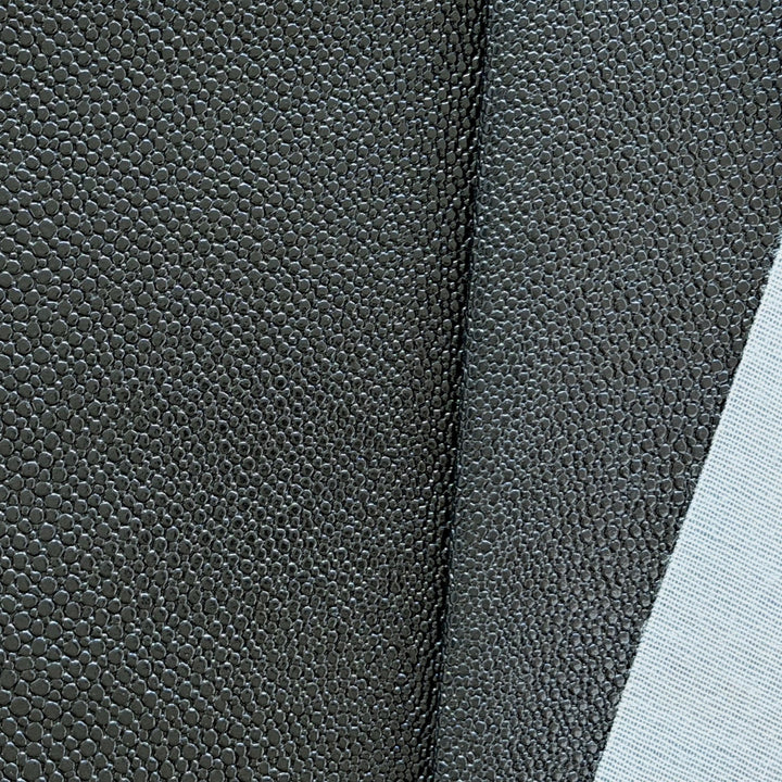Jet Black Eel Backed Vinyl (Made in USA)