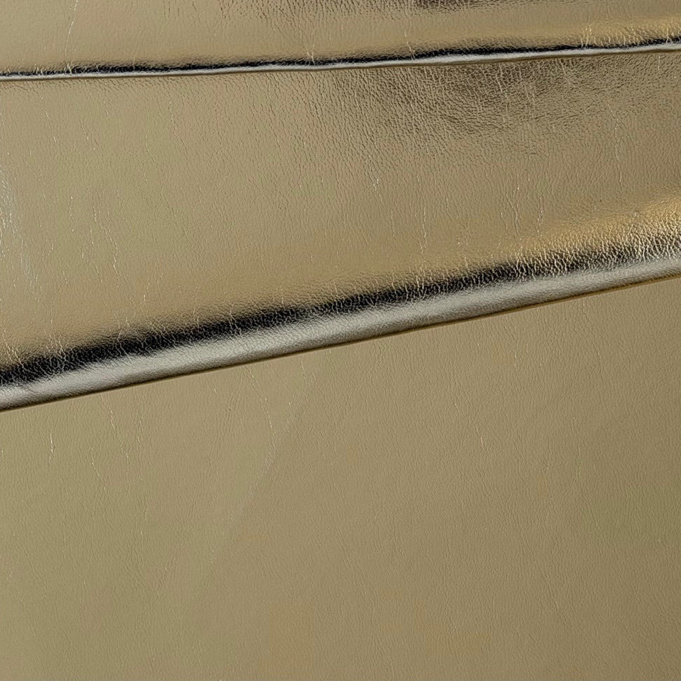 Soft Gold Metallic Textured Polyurethane (Made in USA)