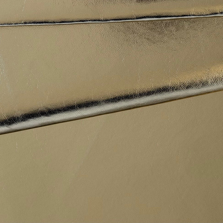 Soft Gold Metallic Textured Polyurethane (Made in USA)