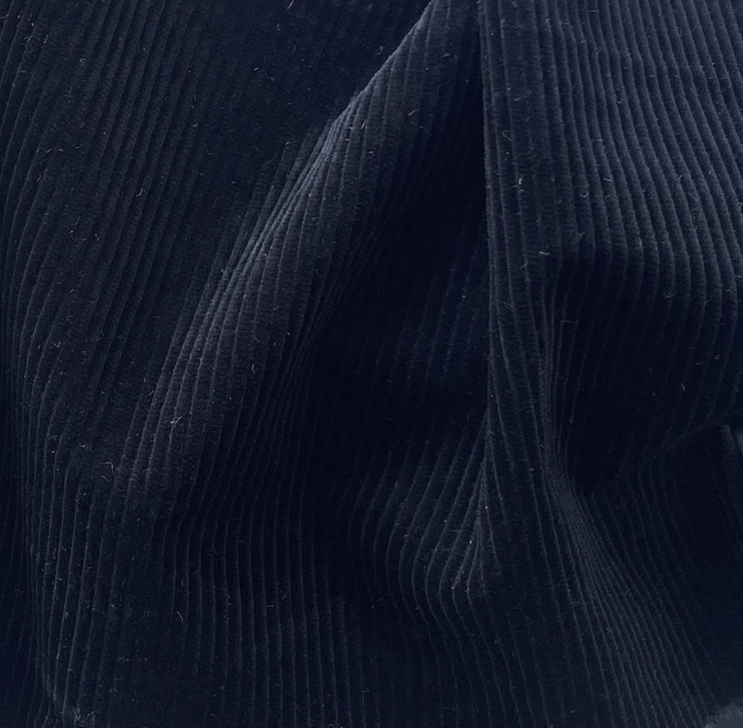 Moschino Velvety Rich Onyx-Wale Cotton Corduroy (Made in Italy)