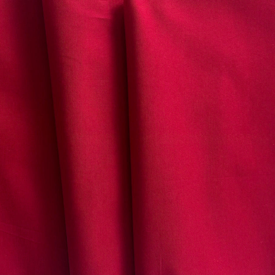 Airy Maraschino Red Cotton Lawn (Made in Italy)