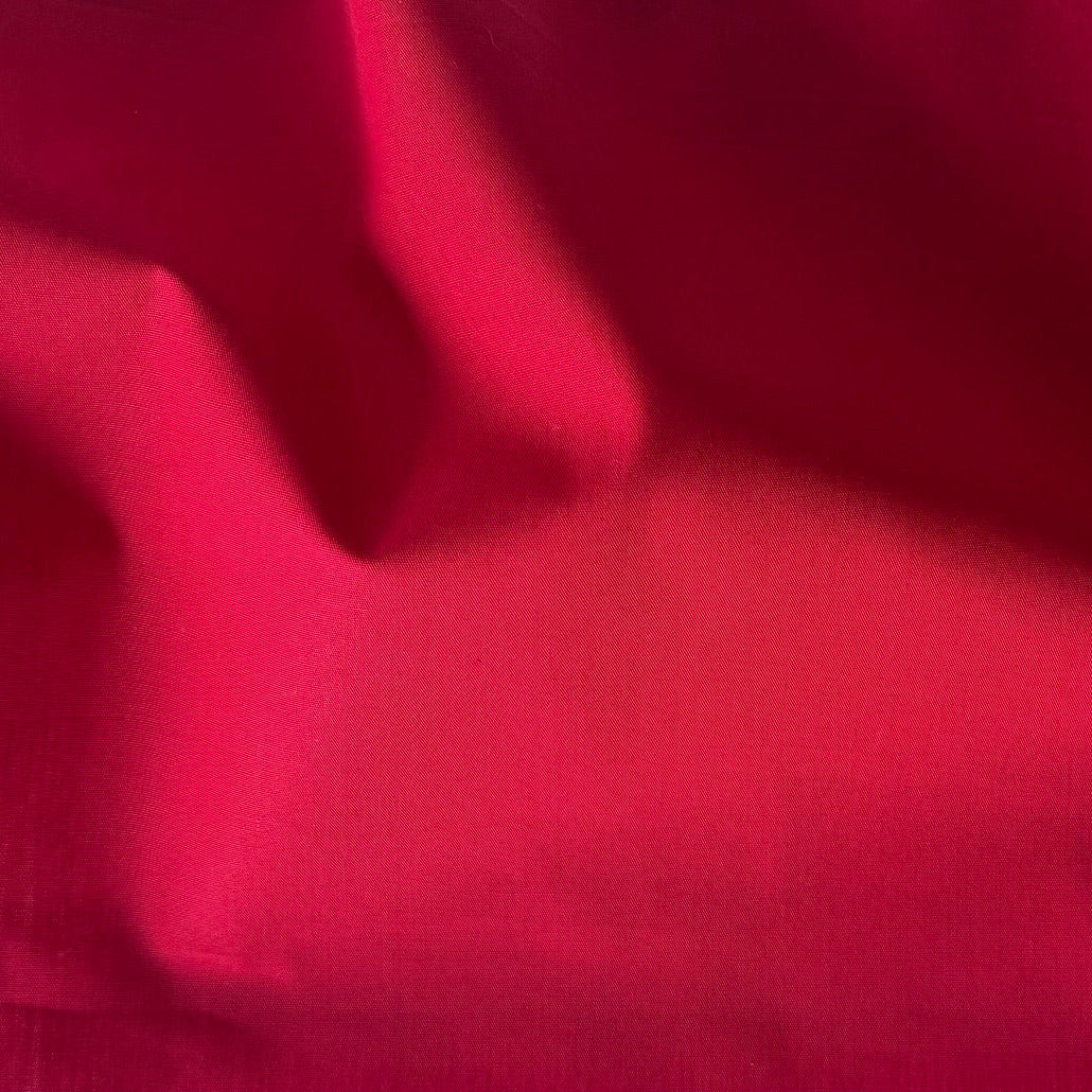Airy Maraschino Red Cotton Lawn (Made in Italy)