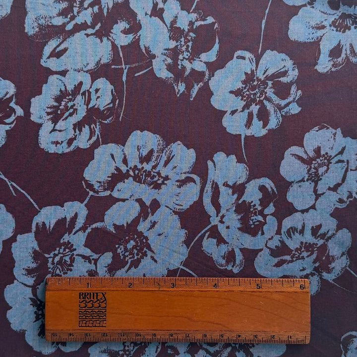 Marni Posies on Boysenberry Cotton Lawn (Made in Italy)