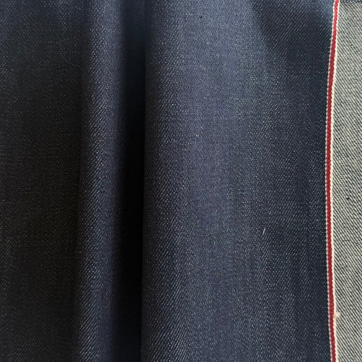 12 Oz Classic Navy Selvedged Cotton Denim (Made in Italy)
