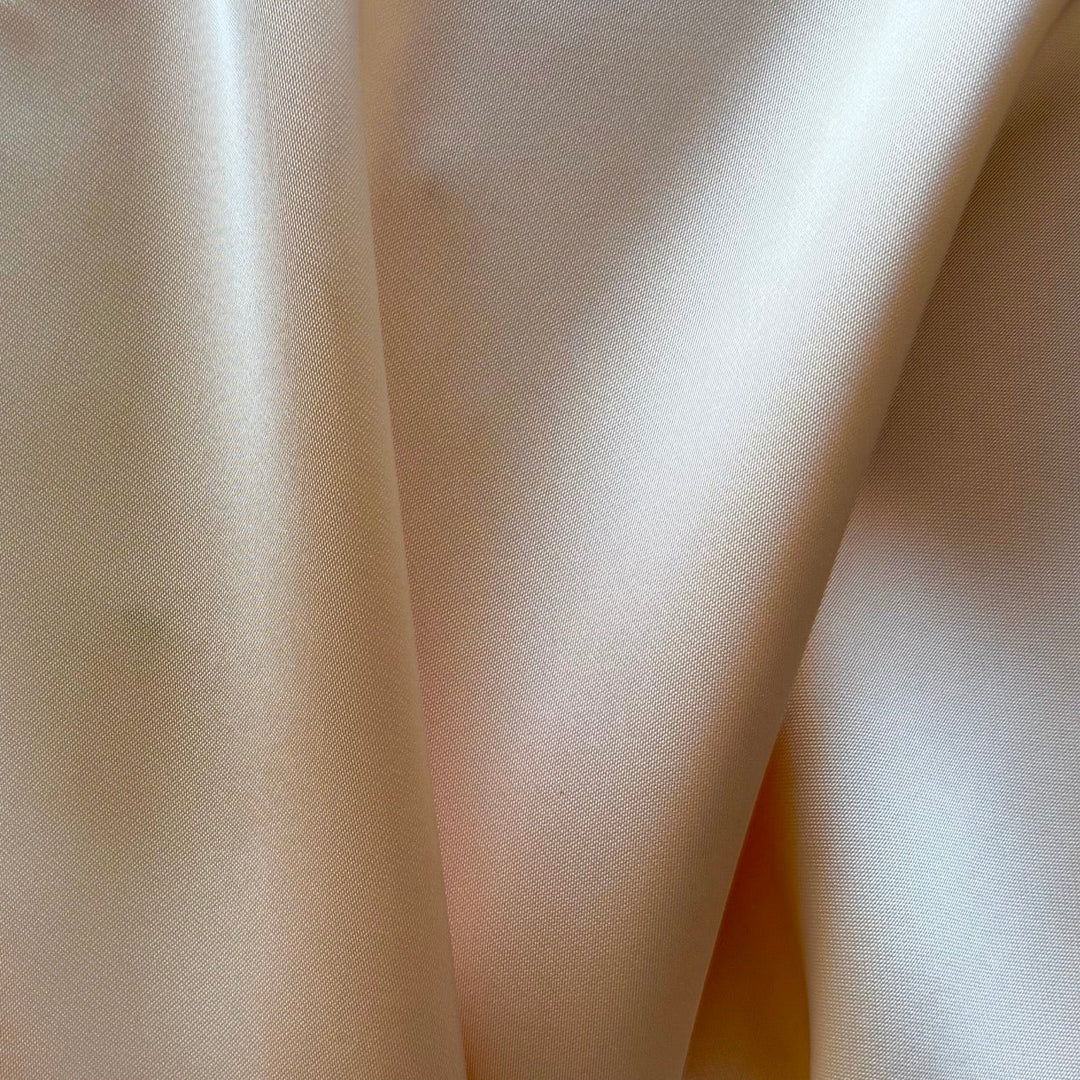 Delicate Peach Delustered Polyester Duchess Satin (Made in Korea)