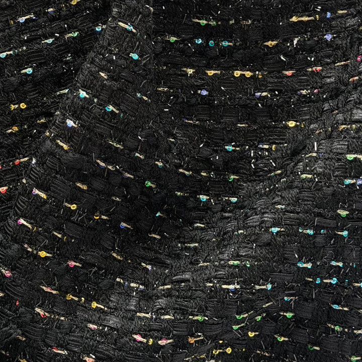 Giambattista Valli Midnight Magic Sequined Acrylic Blend Bouclé (Made in Italy)